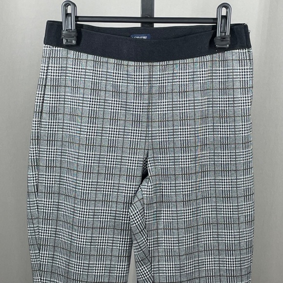 NEW J Crew Pants Womens 2 black plaid Gigi skinny preppy casual classic - Picture 2 of 10